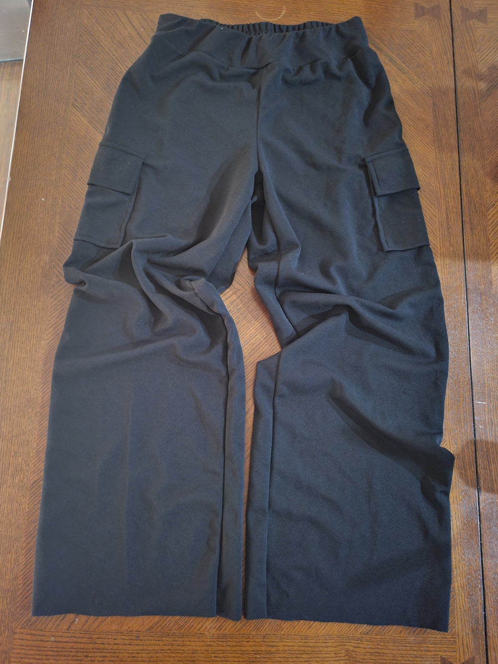 Rampage Black Wide Leg Cargo Pants Women’s Medium